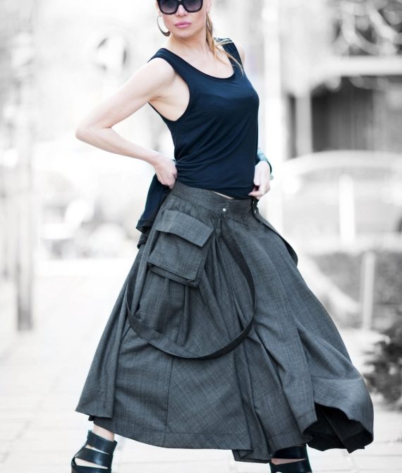 Asymmetrical Long Skirt Zefira