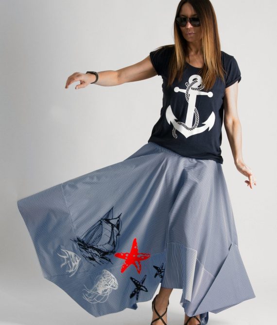 Marine Long Skirt JULIE